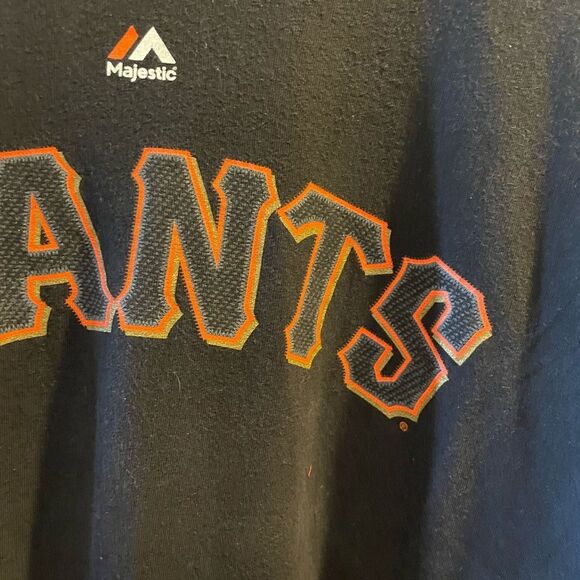 Majestic GIANTS Bumgarner Vintage Mens Tee XL - Picture 5 of 15